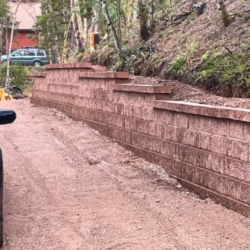 Home Retaining Wall Installation